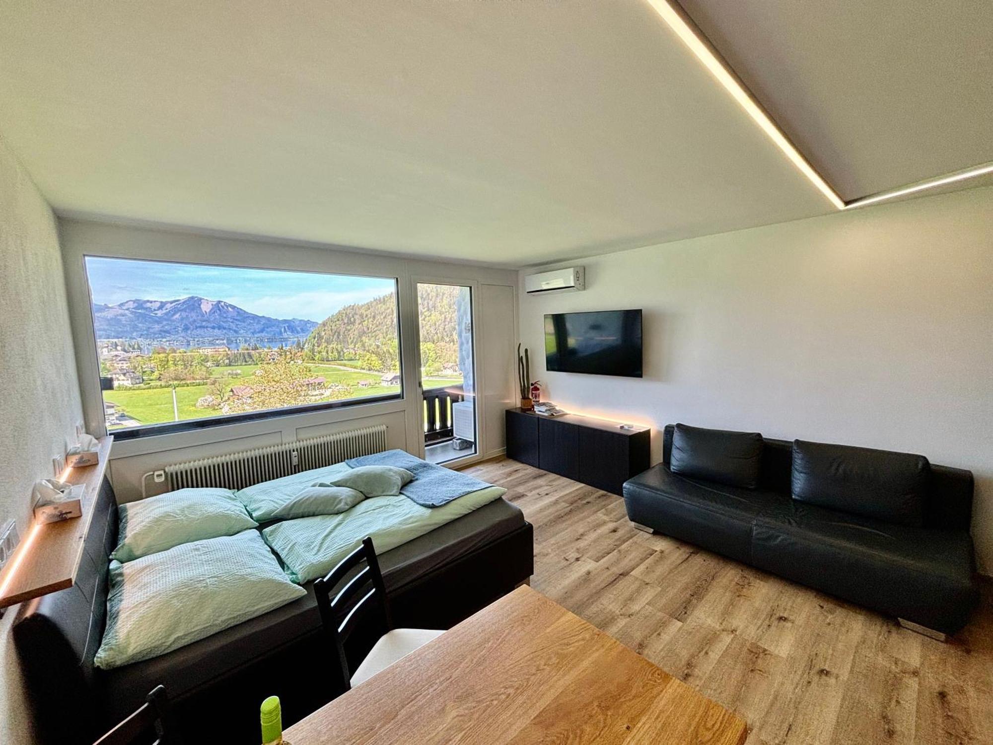 Ferienwohnung Wolfgangsee Seeblickplatzl Strobl Exterior foto