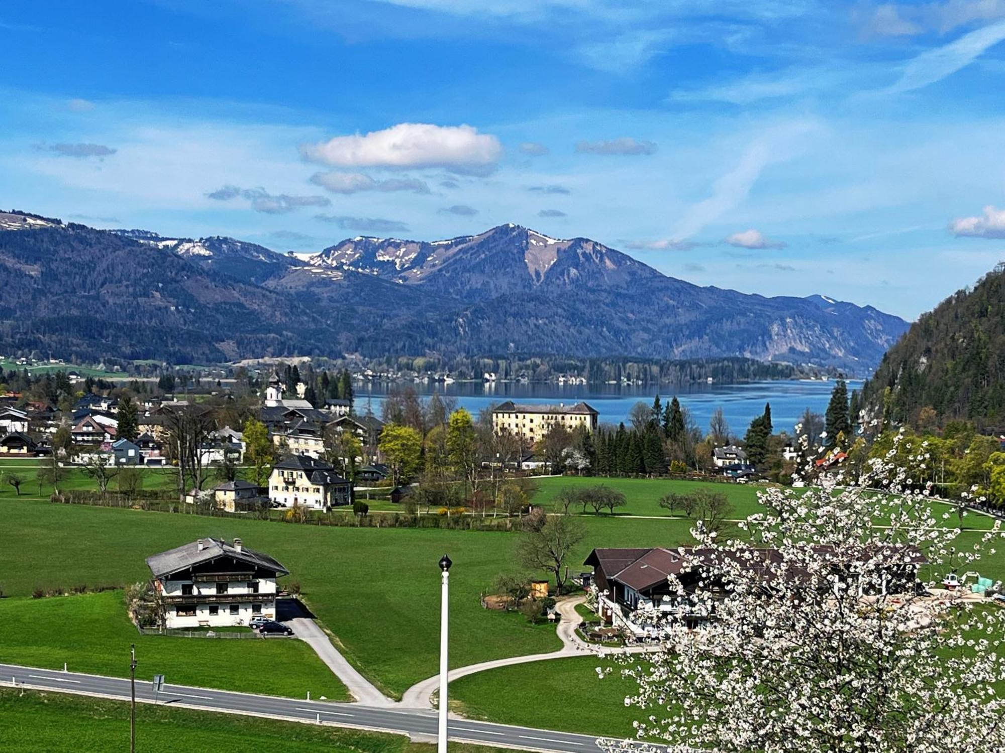 Ferienwohnung Wolfgangsee Seeblickplatzl Strobl Exterior foto